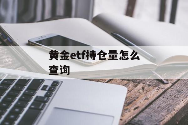 黄金etf持仓量怎么查询