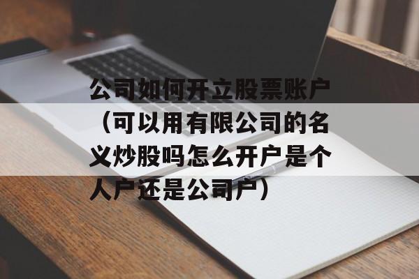 公司如何开立股票账户（可以用有限公司的名义炒股吗怎么开户是个人户还是公司户）