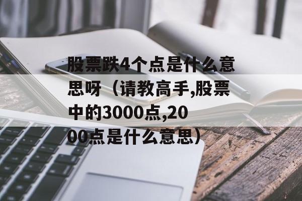 股票跌4个点是什么意思呀（请教高手,股票中的3000点,2000点是什么意思）