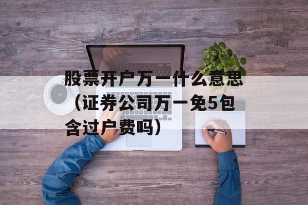 股票开户万一什么意思（证券公司万一免5包含过户费吗）