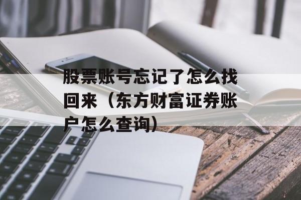 股票账号忘记了怎么找回来（东方财富证券账户怎么查询）