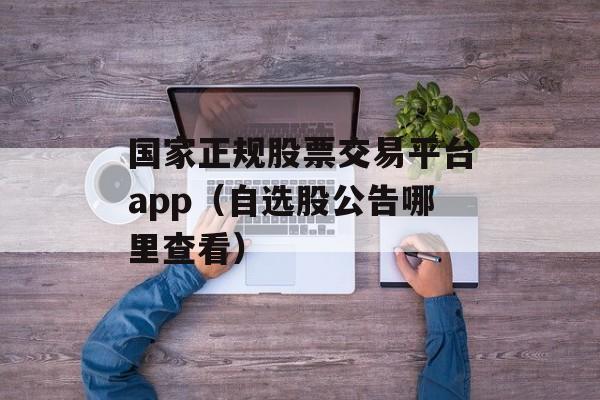 国家正规股票交易平台app（自选股公告哪里查看）