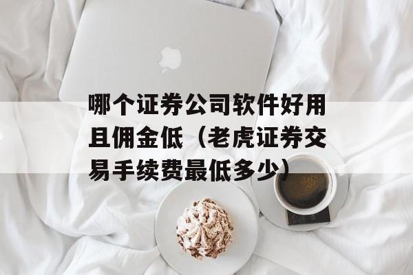 哪个证券公司软件好用且佣金低（老虎证券交易手续费最低多少）