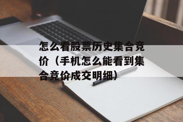 怎么看股票历史集合竞价（手机怎么能看到集合竞价成交明细）