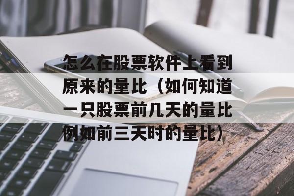 怎么在股票软件上看到原来的量比（如何知道一只股票前几天的量比例如前三天时的量比）