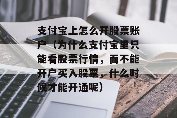 支付宝上怎么开股票账户（为什么支付宝里只能看股票行情，而不能开户买入股票，什么时候才能开通呢）