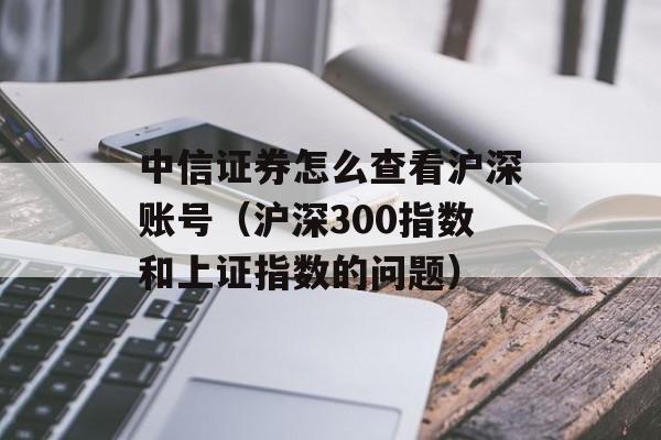 中信证券怎么查看沪深账号（沪深300指数和上证指数的问题）