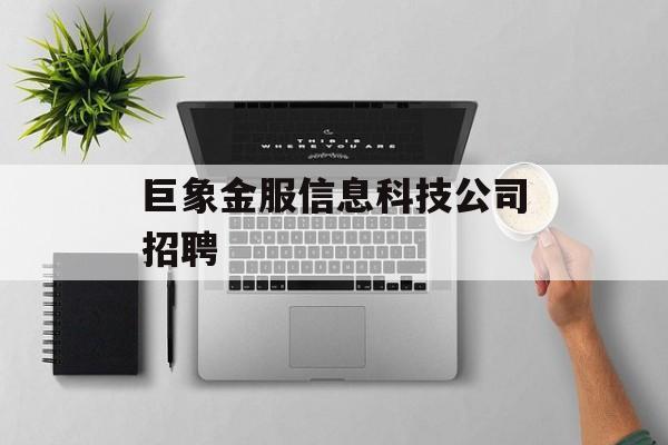 巨象金服信息科技公司招聘