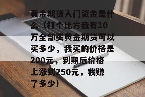 黄金期货入门资金是什么（打个比方我有10万全部买黄金期货可以买多少，我买的价格是200元，到期后价格上涨到250元，我赚了多少）