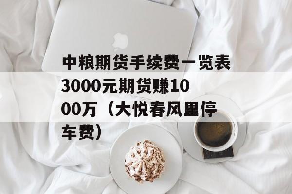 中粮期货手续费一览表3000元期货赚1000万（大悦春风里停车费）