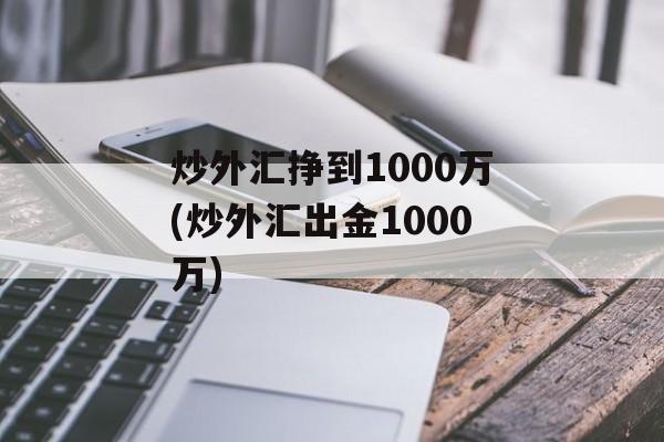 炒外汇挣到1000万(炒外汇出金1000万)