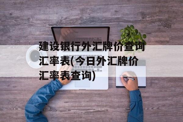 建设银行外汇牌价查询汇率表(今日外汇牌价汇率表查询)