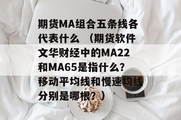 期货MA组合五条线各代表什么 （期货软件文华财经中的MA22和MA65是指什么？移动平均线和慢速均线分别是哪根？）